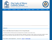 Tablet Screenshot of ourladyofmercyschool.org